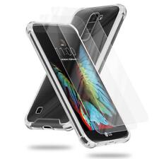 Case 2x Tempered Glass for LG K10 2016 Protection Cover TPU Silicone