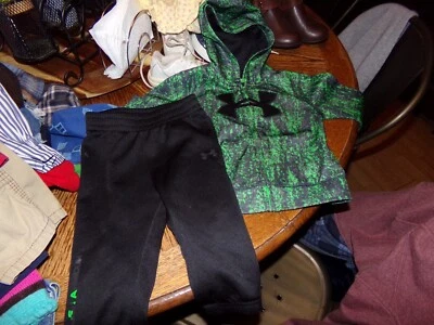 +*TODDLER BOYS UNDER ARMOUR  2 PC  PANT  SET  18 MONTHS - Image 1 of 3