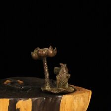 5.5 CM China Bronze incense burner censer Pot Old Brass incense burner censer