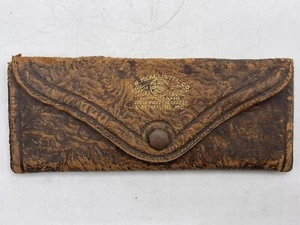 Vintage FW McAllister Co Optiker Baltimore Maryland Leder geprägtes Brillenetui - Bild 1 von 11
