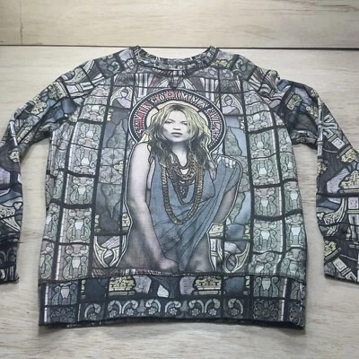 Womens Eleven Paris Life is a joke stain glass Sweatshirt Saint Kate Moss XL - Image 1 of 4