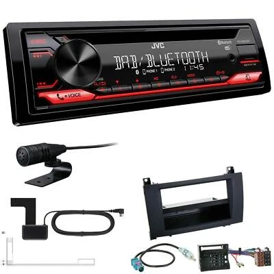 JVC KD-DB622BT DAB inkl Antenne Bluetooth Set für Mercedes-Benz SLK 2004-2011  - Bild 1 von 4
