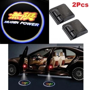 2Pcs MUGEN Car Door Welcome LED Lights Courtesy Projector Ghost Shadow Stickers - Bild 1 von 7