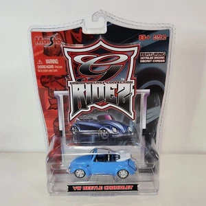2006 MAISTO G RIDEZ VW Beetle Cabriolet Convertible Blue White - Picture 1 of 5