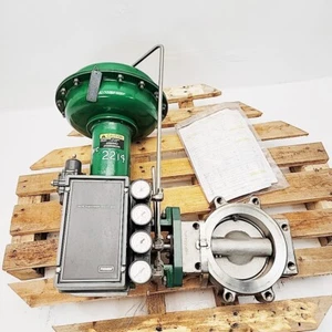 Fisher 6" 8560 CL150 Butterfly Control Valve SST with Type 1051 Size 40 Actuator - Picture 1 of 11