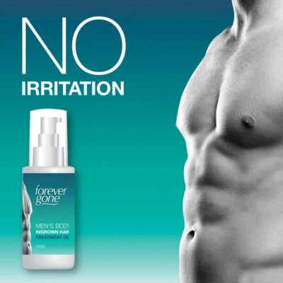FOREVER GONE HERREN KÖRPER EINGEWACHSENES HAARBEHANDLUNGSÖL - KEINE REIZUNG ODER RASUR