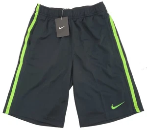 NEW NIKE Boy's M Black W/ Tie Waist & Pockets Active Sports Training Gym Shorts  - Picture 1 of 3