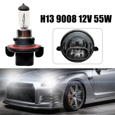 Improve Visibility on the Road with H13 9008 12V 55W White Halogen Bulb - Image 1 of 4