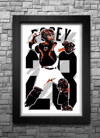 BUSTER POSEY art print/poster SAN FRANCISCO GIANTS FREE S&H! JERSEY Cover