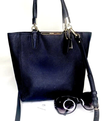 #Auténtico Bolso Bandolera COACH* Madison* Cuero Saffiano Negro 29001 Foto 1 de 4