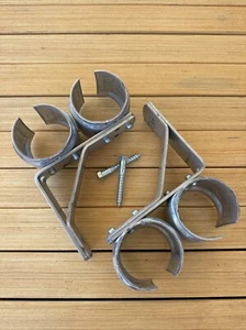 CannonBall 646801 Sliding Universal Double Track Brackets , Zinc Finish Set 2 - Picture 1 of 6