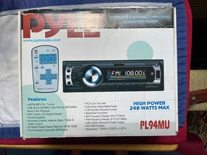 PYLE AM/FM-MPX Radio w/ Electronic Tuning and Remote Control, NOS - Picture 1 of 5