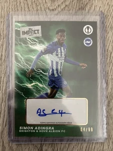 Topps Impact UCC 2023/2024 - Simon Adingra Autograph 4/99 - Brighton&Hove Auto - Bild 1 von 3