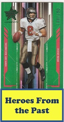 2005 Leaf Rookies & Stars Longevity Emerald #89 Brian Griese #/150 058-E - Image 1 of 2