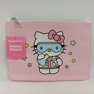 Sanrio Hello Kitty Pink Scientist School Pencil Case Pouch Bag (10x7in) New - Picture 1 of 4