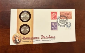 2002 Louisiana Purchase Eyewitness Coin Commemorative Cover Uncirculated - Picture 1 of 2