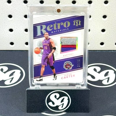 Camiseta deportiva VINCE CARTER 2024 National Treasures materiales retro juego usada SP/25 GU Foto 1 de 3