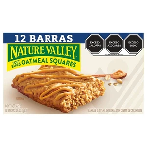 Nature Valley Soft Baked Oatmeal Squares, Peanut Butter, 12 Count (Pack of 1)  - Picture 1 of 2