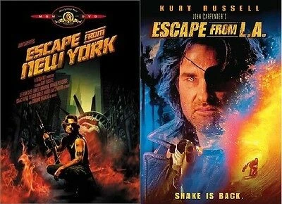 Escape from New York + Escape from LA (DVD, Widescreen) Kurt Russell NEW - Image 1 of 3