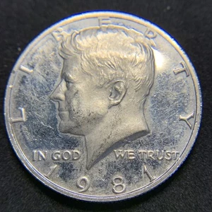 *PROOF* 1981 “S” Type 2-US Half Dollar 50c Fifty Cents Mirror Proof - Picture 1 of 8