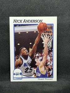 1991-92 Hoops #147 Nick Anderson Orlando Magic Excellent - Picture 1 of 2
