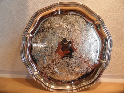 WMF Teller Zierteller Wandteller Tablett Versilbert EP BRASS Germany Ø  28,5 mm - Bild 1 von 4