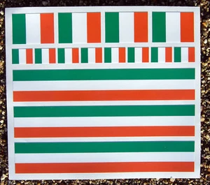 Road Bike Cycle IRISH FLAG Frame Decals Stickers gloss laminated - Picture 1 of 1