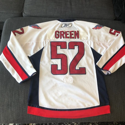 Mike Green Washington Capitals NHL Hockey Reebok CCM Authentic Jersey Size 52 Cover