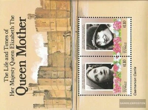 Tuvalu-Vaitupu Bloque 1 (completa edición) nuevo con goma original 1985 Reina Ma - Imagen 1 de 1