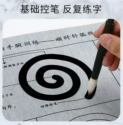 Chinese Calligraphy Practice Repeat Use Magic Water Write Cloth Brush Copybook  - Image 1 of 4