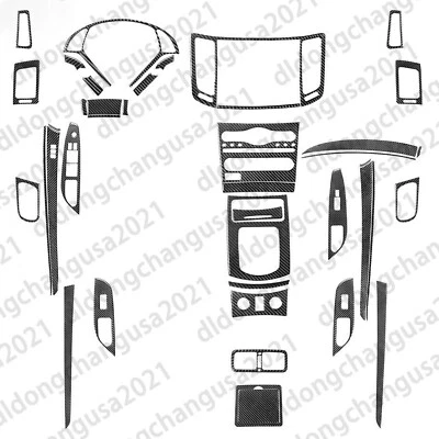 Kits de 42 piezas de molduras interiores completas de fibra de carbono real para Infiniti G37 sedán 2010-2013 Foto 1 de 4