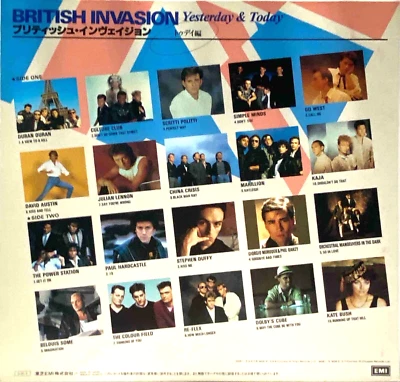 Duran Simple Minds Kate Bush - British Invasion - Japan Vinyl Insert - EMS-91137 - Image 1 of 4