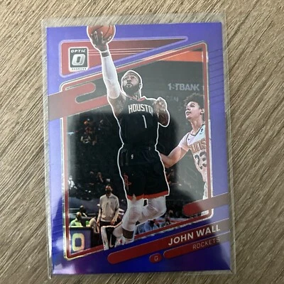 John Wall 2021 - 22 Panini Donruss Optic 紫色 Prizm #117 火箭 — 第 1/2 张图片