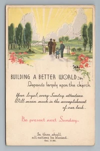St Johns Church Minneapolis MN Invite Better World Gal 3:86 Vintage Postcard - Picture 1 of 2