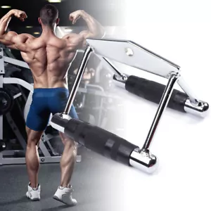 Rudergriff Parallelgriff Breit Kabelzug Griff Zughilfe Trainingsgriff Mit Gummi - Bild 1 von 8