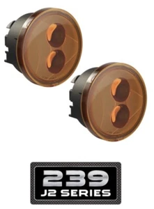 JW Speaker 239 J2 3.5” Round Jeep JK LED Turn Signal Pair Amber 0346483 (201K) - Picture 1 of 10
