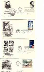 19 UNITED STATES 1970's FDC’S covers artcraft CACHETS (ali - Picture 1 of 5