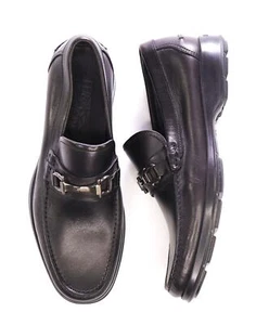 930 $ Salvatore Ferragamo - *EXTRA LEICHTE SOHLE* schwarze Loafer mit Stollensohle - 7,5 EEE - Bild 1 von 8