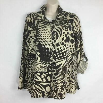 Lo último Blusa Camisa Top Algodón/Pana Manga Larga Botón Frontal/Talla S Foto 1 de 4