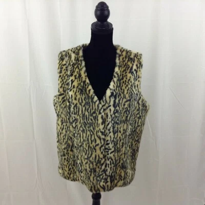 Chaleco Forrado Estampado Leopardo Colección Jaclyn Smith XL Foto 1 de 4