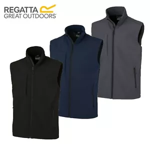 Mens Regatta Octagon 3 Layer Golf Softshell Bodywarmer Vest Gilet Jacket RRP £50 - Picture 1 of 13