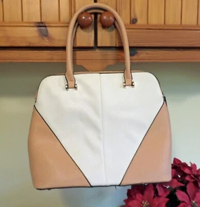 REDUCED SALE BARGAIN NEXT PEACH PINK & WHITE STATEMENT BAG HANDBAG #MUST SEE# - Picture 1 of 6