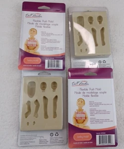 Sculpey Doll Maker Baby Mold Lot Of Four APM48 2010 Polyform Products - Picture 1 of 5