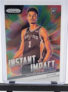 Victor Wembanyama 2023-24 Prizm NBA Rookie Impacto Instantáneo RC Inserto #3 Espuelas - Imagen 1 de 2