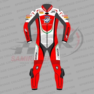 MV Agusta Racing Leather Motorcycle Motorbike Biker Leather Racing Suit - Image 1 of 4