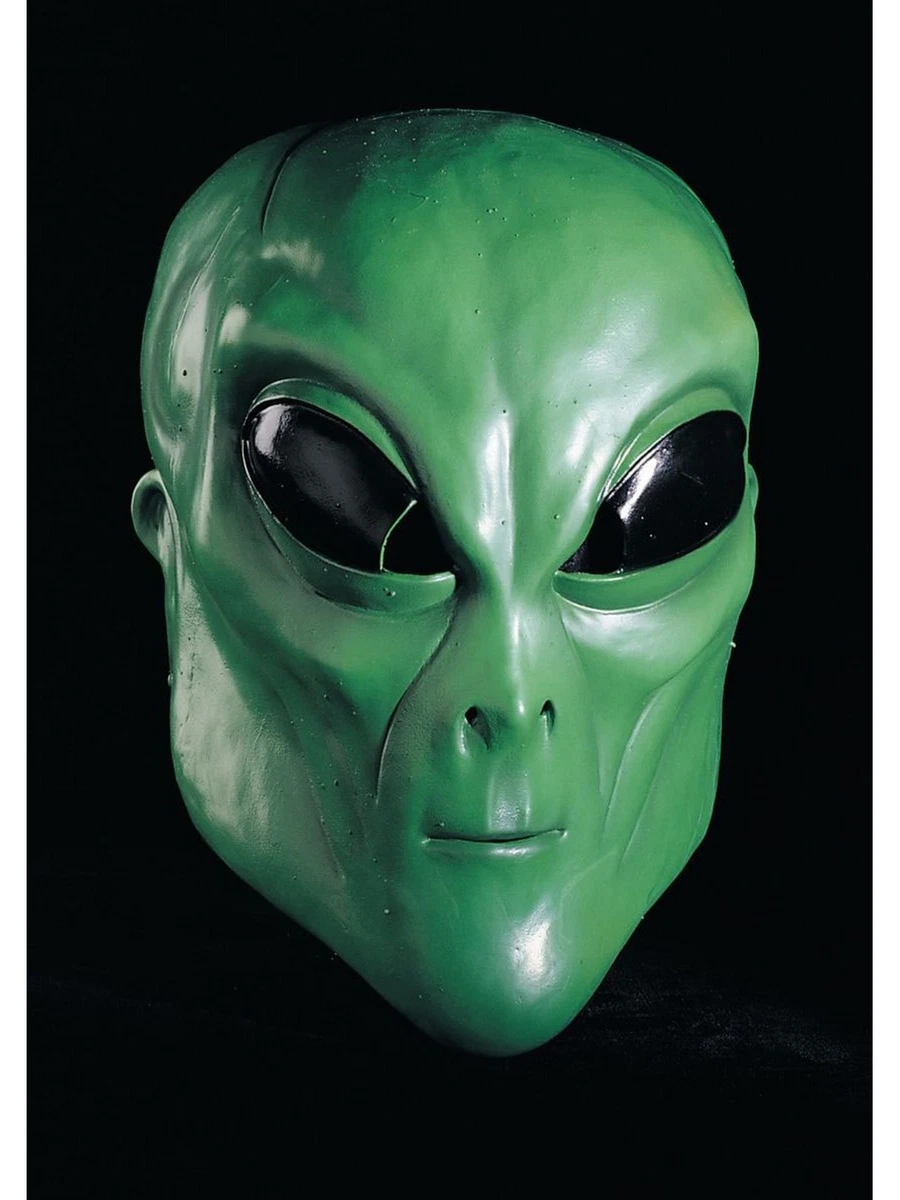 Science Fiction Party Mask Latex Full Head Alien Mask – Realistic Adult ...