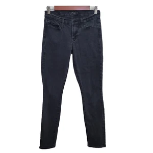 Lucky Brand Womens Sofia Skinny Jeans 4 Black Solid Stretch Cotton Blend Denim - Picture 1 of 9