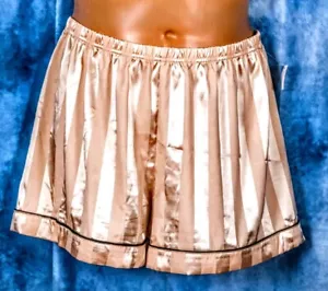 Vintage❤️ gold gestreiftes Wasserhahnhöschen SO SEXY 🙂 Größe Large weicher Satin 🙂 - Bild 1 von 2