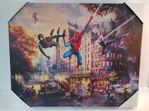 Marvel Spider Man & Friends Ultimate Alliance 16" x 20" Print Thomas Kinkade - Picture 1 of 9