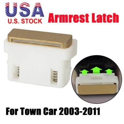 For Lincoln Town Car 2003-11 4.6L Arm Rest Latch Door Compartment Release Button - Image 1 of 4